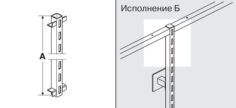 Стійки «Аверс» односторонні проміжні (під У30.060)